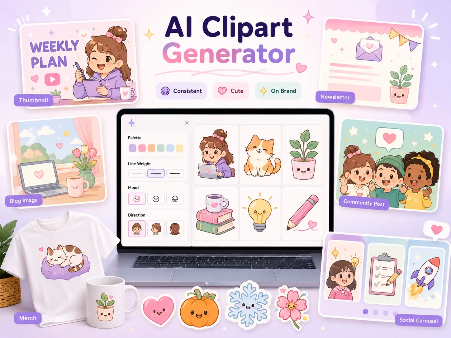 AI Clipart Generator content creator sample
