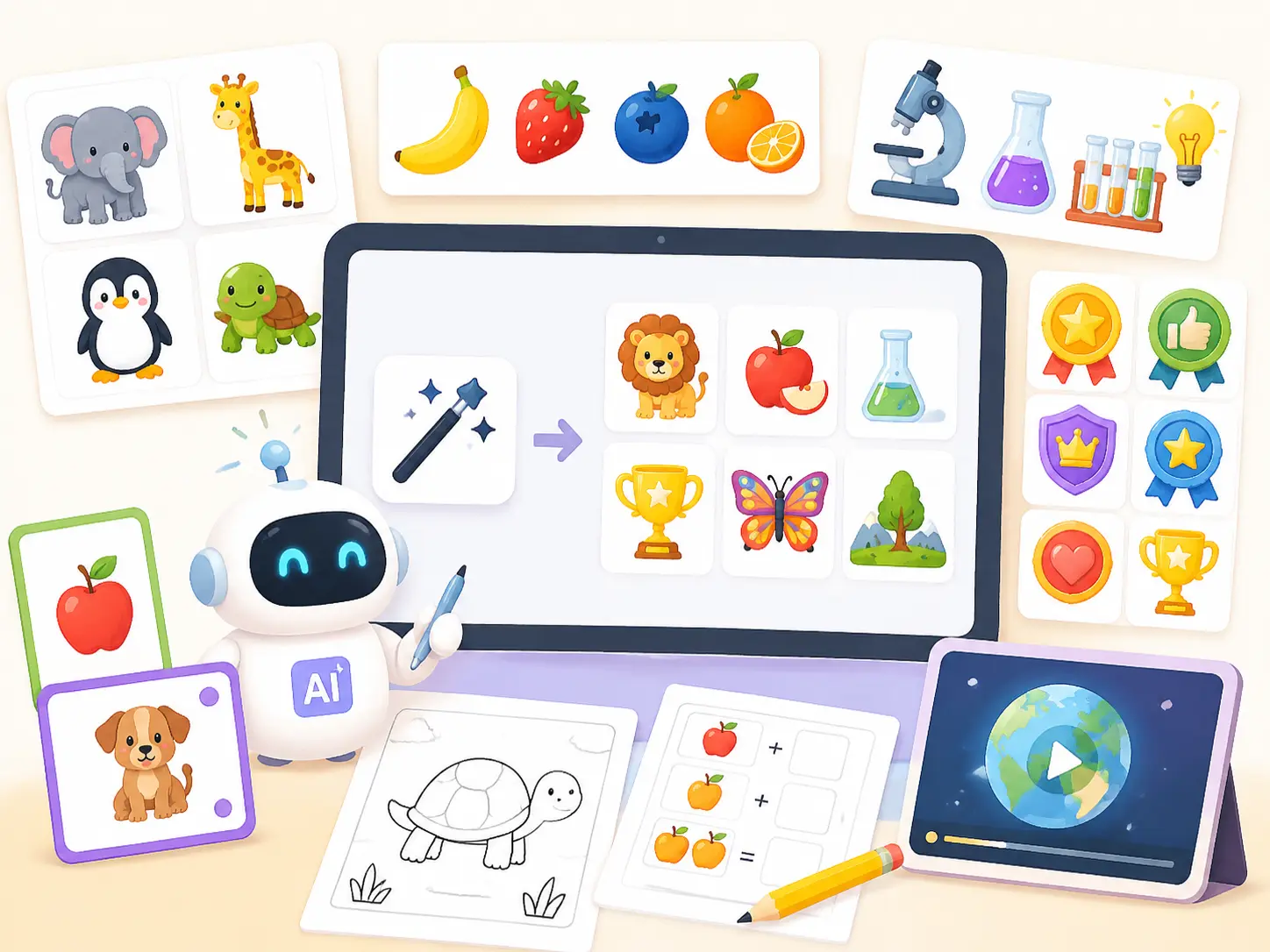 AI Clipart Generator education sample