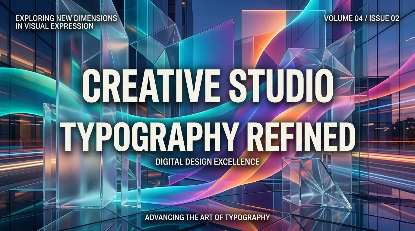 GPT Image 2.5 typography rendering illustration with sharp bold lettering
